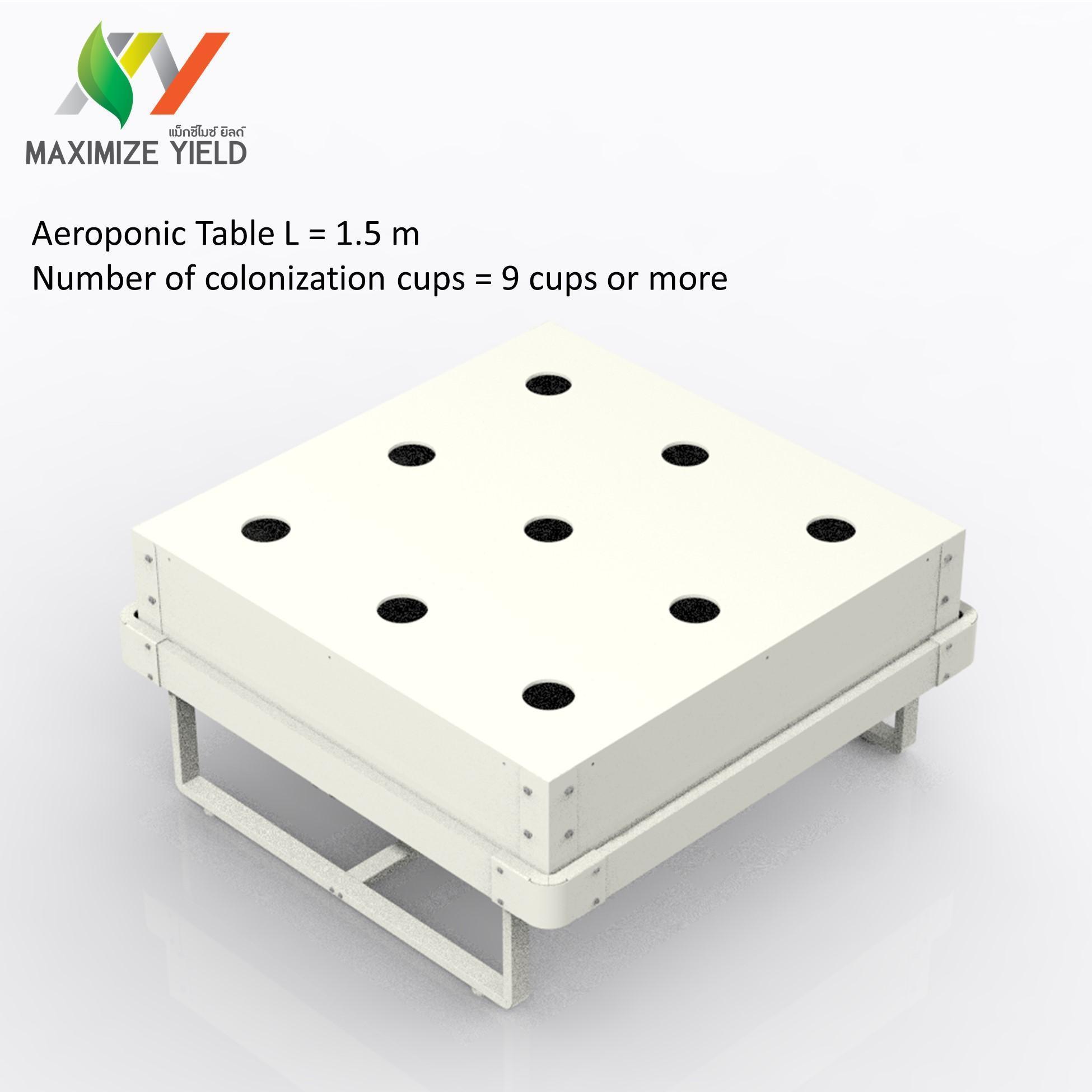 Aeroponic plants table
